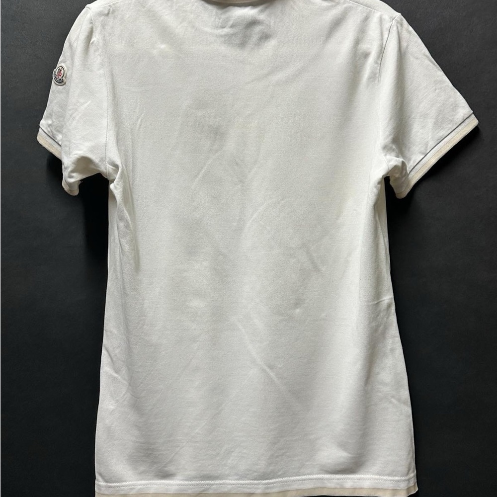 Moncler Classic White Polo Shirt - Picture 9 of 12